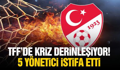 TFF’de kriz derinleşiyor! 5 yönetici istifa etti