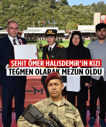 Şehit Ömer Halisdemir’in kızı teğmen oldu