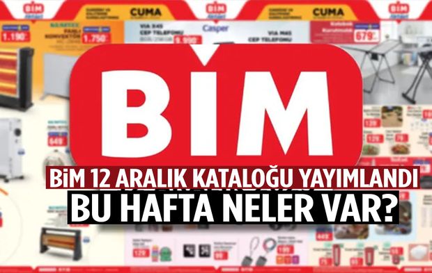 BİM 12 Aralık kataloğu yayımlandı! Bu hafta neler var?