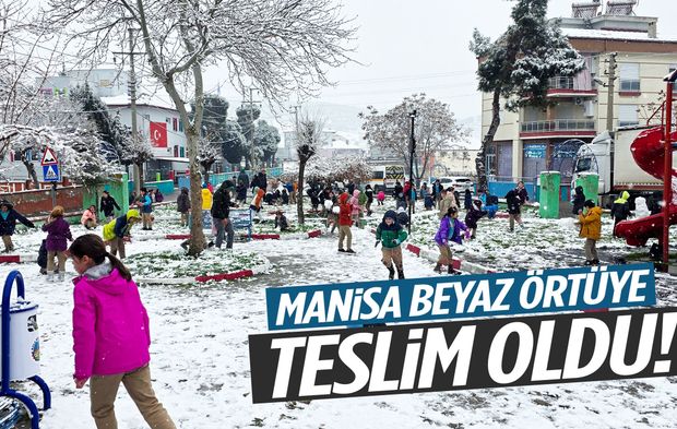 Manisa beyaza büründü! Yükseklerde kar etkili oldu…