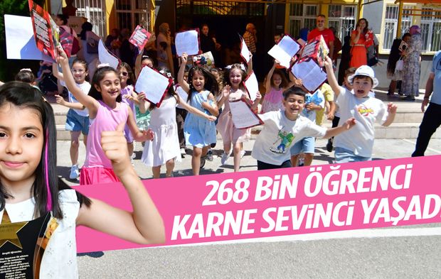 Manisa’da 268 bin öğrenci karne sevinci yaşadı!