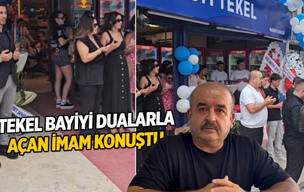 Tekel bayiyi dualarla açan imam konuştu