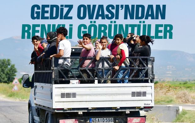 Gediz Ovası’nda renkli görüntüler