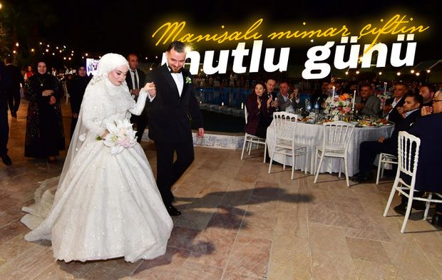 Manisa'da mimar çiftin mutlu günü
