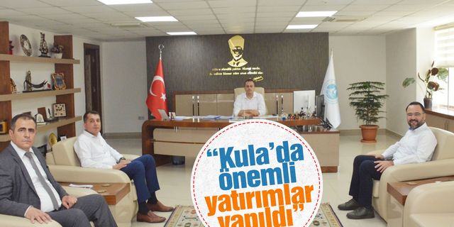 MHP Kula ve AK Parti’den Genel Müdür Aslay’a ziyaret