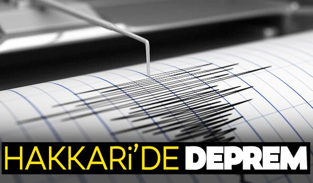 Hakkari'de korkutan deprem