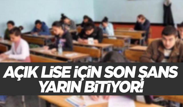 Açık lisede okumak isteyenler dikkat