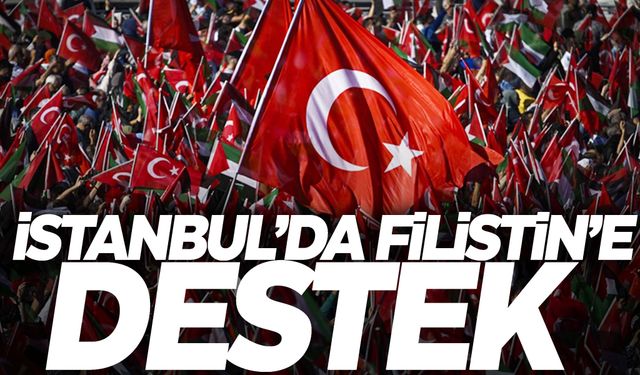 AK Parti'nin "Büyük Filistin Mitingi" başladı