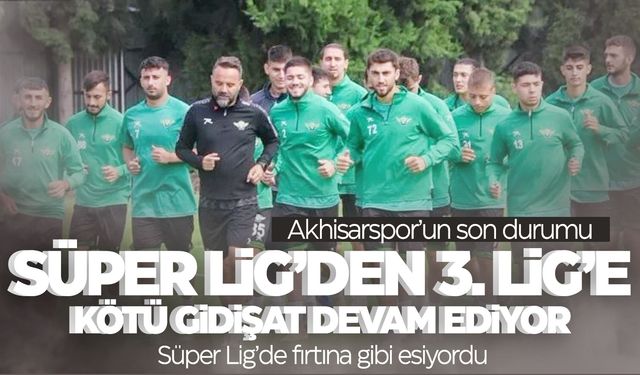 Akhisarspor'da son durum... Yine mi düşecek?