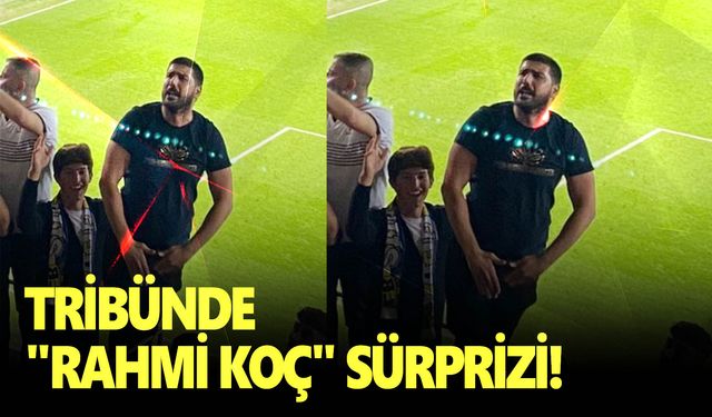 Ali Koç’un oğlu maçı tribünden izledi