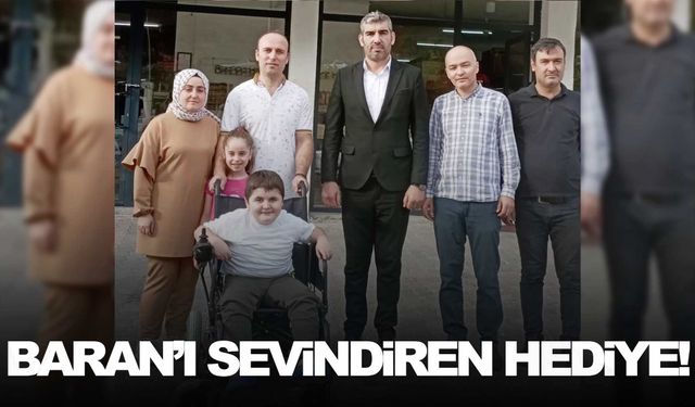 Manisalı Baran’ı sevindiren hediye!