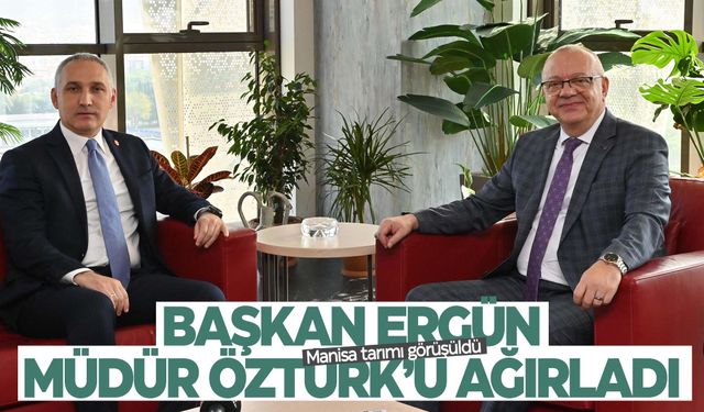 Başkan Cengiz Ergün, Müdür Öztürk’ü konuk etti