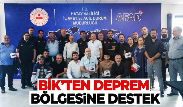 BİK’ten deprem bölgesine destek