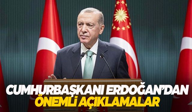 Kabine toplantısı sona erdi... Erdoğan'dan önemli açıklamalar!