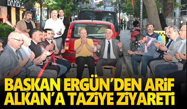 Cengiz Ergün acılı gününde Alkan’ın yanında oldu