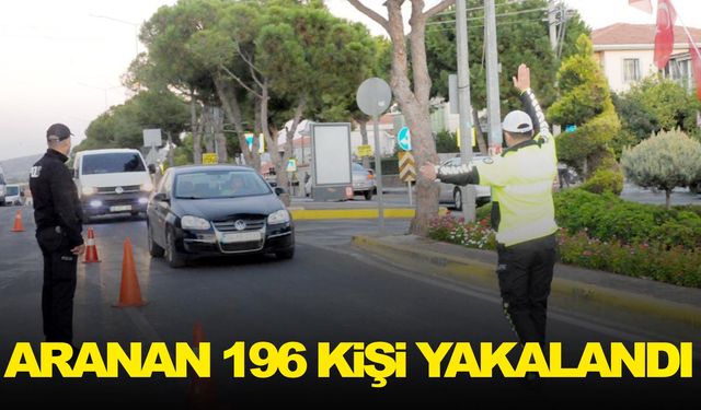 Çeşme'de bir ay içinde 196 kişi yakalandı