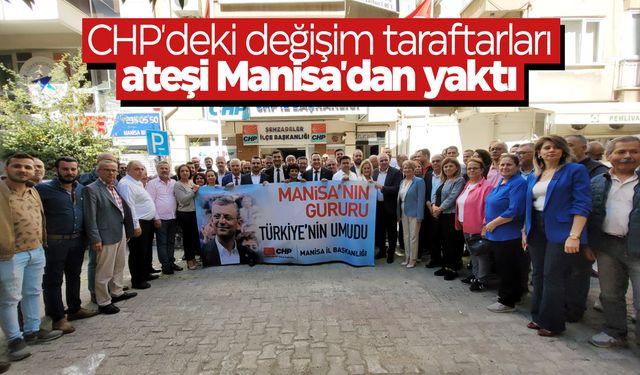 CHP Manisa'dan Özgür Özel'e topyekun destek