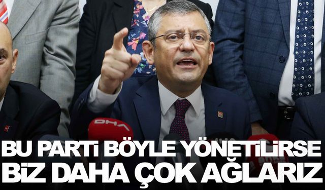 CHP’li Özel, Zonguldak’ta konuştu