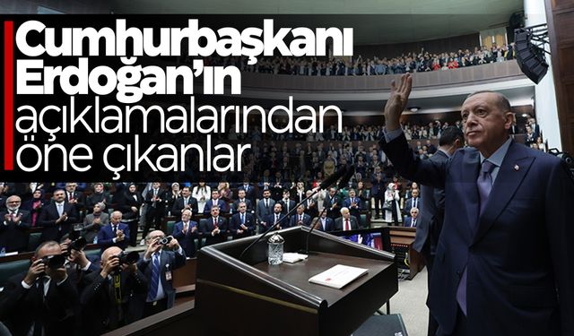 Cumhurbaşkanı Erdoğan'dan kritik açıklamalar