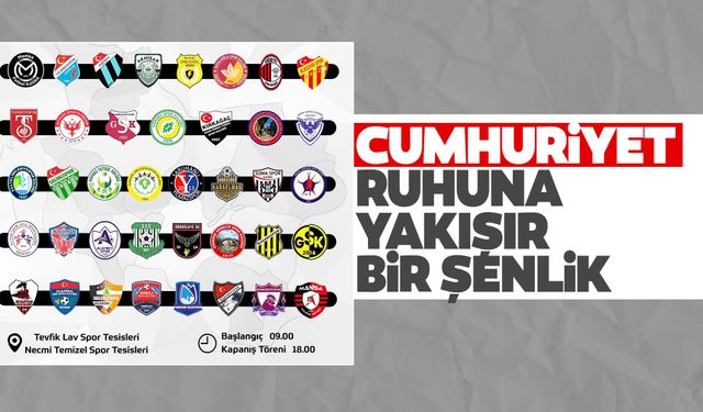 Cumhuriyet Bayramı U12 Cumhuriyet Futbol Şenliği ile kutlanacak   