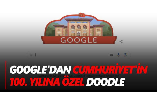 Google'dan Cumhuriyet'in 100. yılına özel doodle