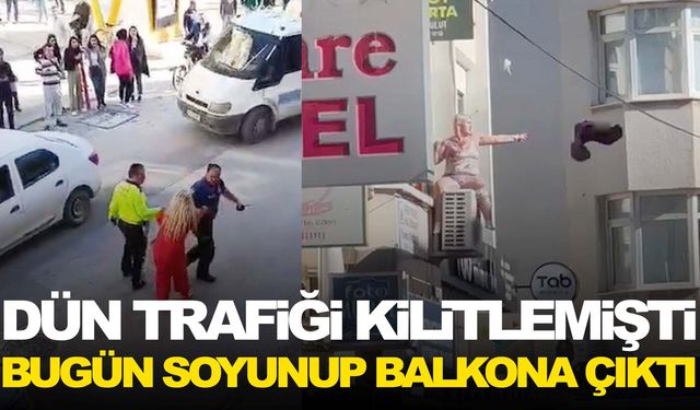 Ege’de bir kadın iki gündür ortalığı birbirine katıyor!