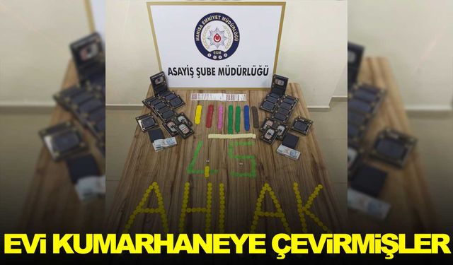 Manisa’da kumar baskını! Evi kumarhaneye çevirmişler