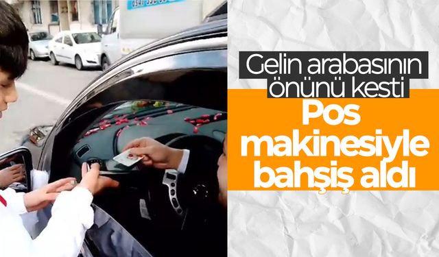 Damattan nakit çıkmayınca… Pos makinesi ile bahşiş aldı