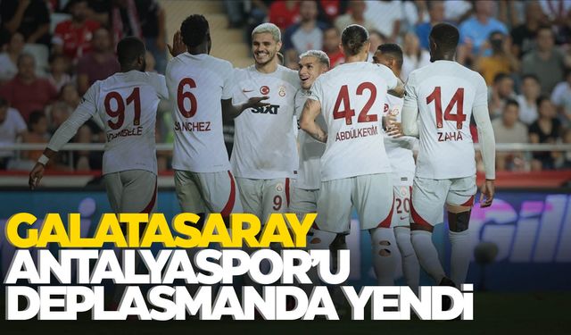 Galatasaray deplasmandan 3 puanla dönüyor