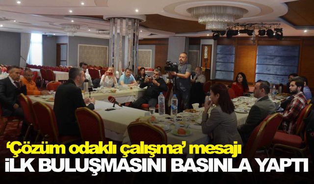 Tufan Akan ilk buluşmasını basınla yaptı