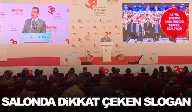 İmamoğlu ‘yenilenme’ dedi, salondan sloganlar yükseldi!