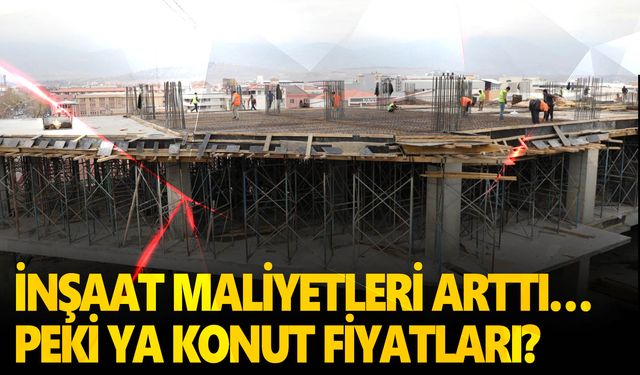 İnşaat maliyet endeksi yıllık yüzde 66,46 arttı