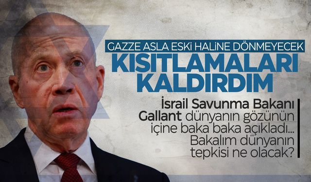 İsrail Savunma Bakanı Gallant: “Tam taarruza geçiyoruz"