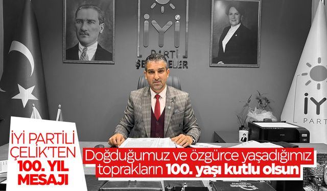 İYİ Partili Çelik'ten 'Cumhuriyet' mesajı