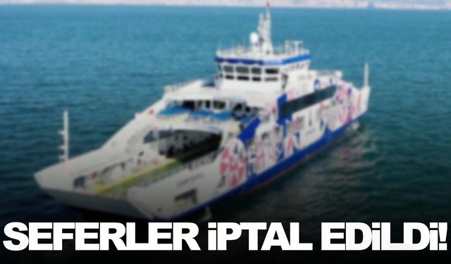 İzmir'de şiddetli rüzgar seferleri iptal ettirdi!