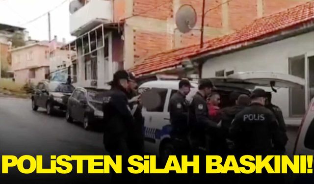 İzmir’de silah kaçakçılığı yapanlara baskın!