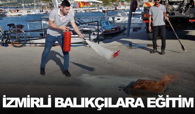 İzmirli balıkçılara eğitim