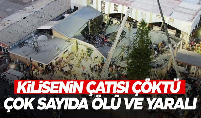 O ülkede facia... Ayin yaparken kilisenin çatısı çöktü!