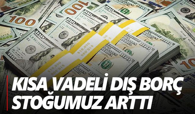 Kısa vadeli dış borç stoku Ağustos ayında yüzde 10,9 arttı