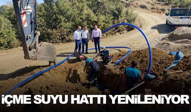 Mahallenin içme suyu hattı yenileniyor