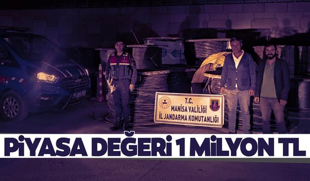 Manisa’da milyonluk kablo hırsızlığı!