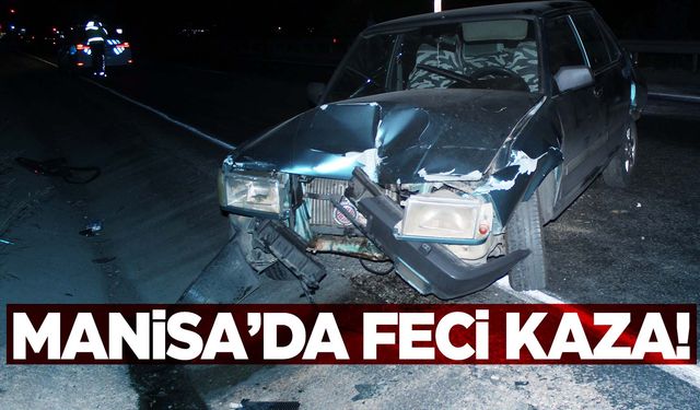 Manisa'da 2 otomobil çarpıştı: 1 yaralı  