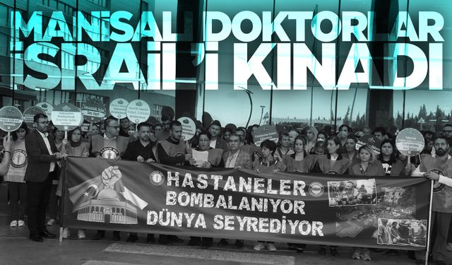 Manisalı sağlıkçılardan hastanelerin bombalanmasına tepki