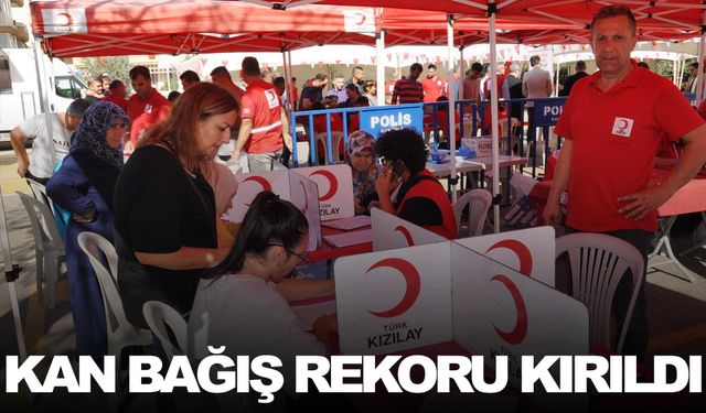 Manisa’nın ilçesinden kan bağış rekoru!