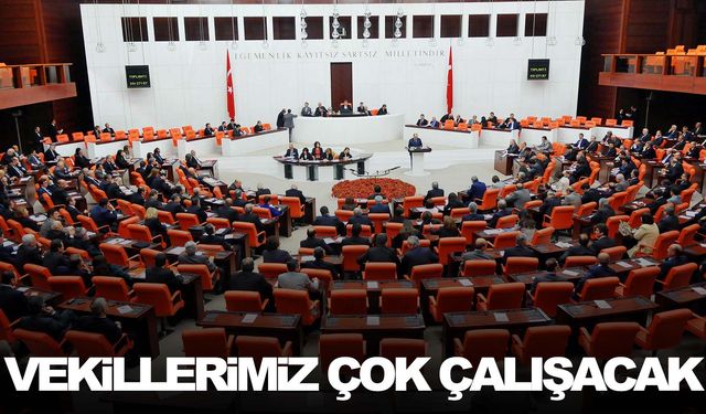 Meclis’i yoğun bir mesai bekliyor!