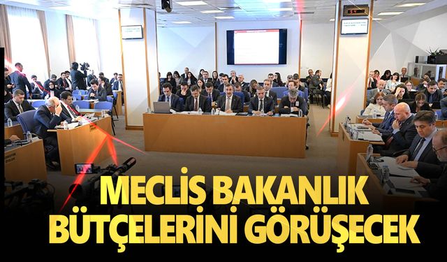 Meclisin 2024 yılı bütçe görüşme takvimi belirlendi