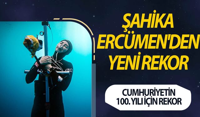 Milli sporcudan Cumhuriyetin 100. Yılı için rekor