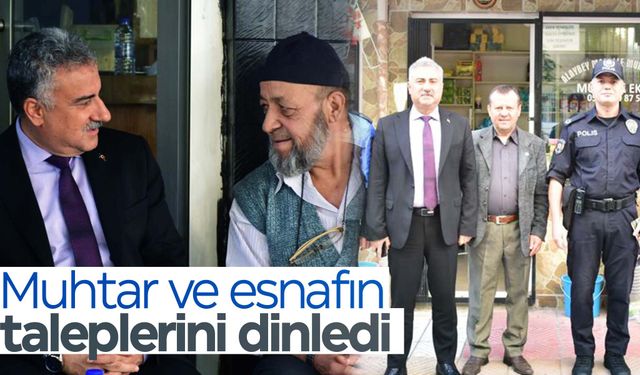 Emniyet Müdürü Aktaş'tan muhtarlara ve esnafa ziyaret