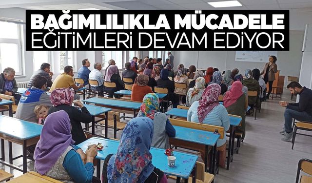 Okullarda bağımlılıkla mücadele eğitimleri devam ediyor