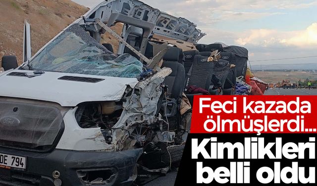 Feci kazada ölen 5 kişinin kimlikleri tespit edildi  